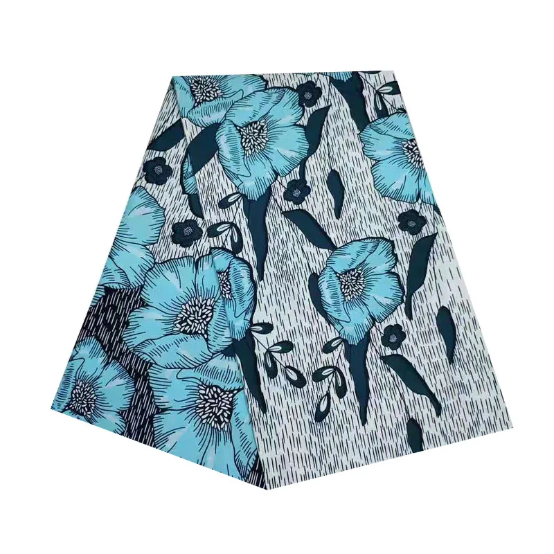 

2019 the lastest design african wax pagne dutch block guaranteed soft prints in fabric 100% cotton ankara woman dress cloth