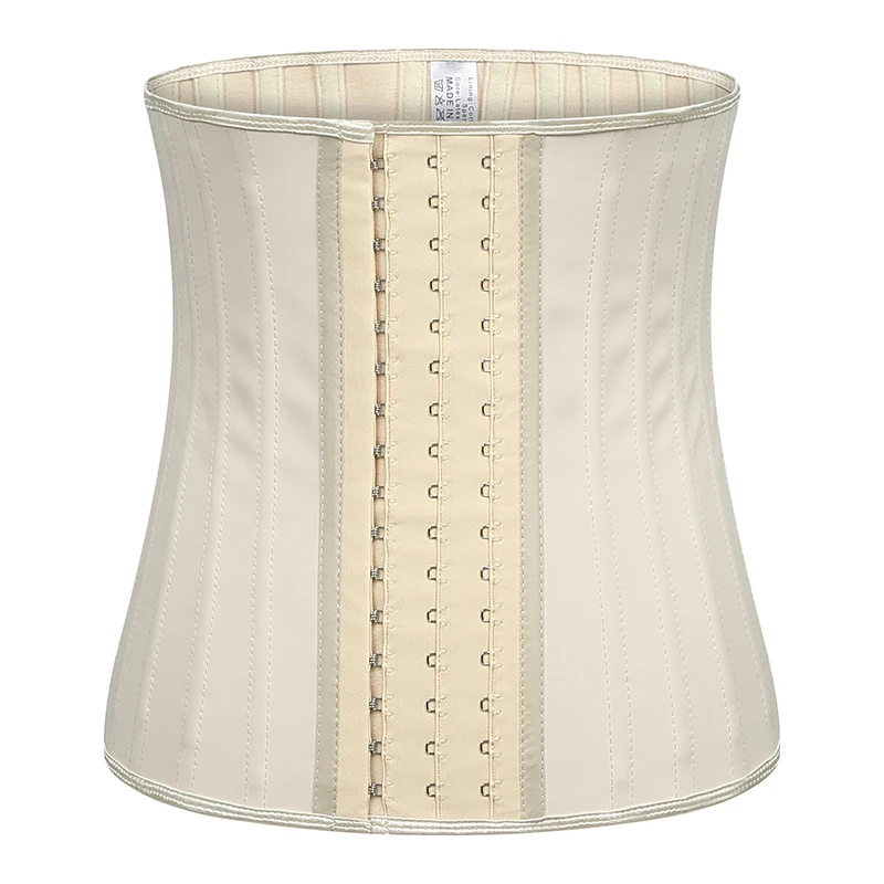 Cinto de Emagrecimento Osso Látex Cintura Trainer Corpo Shaper Ganchos Olhos Espartilho Underbust Cincher Mais Tamanho Shapewear 25 Aço 9 Pijamas e Moda Íntima