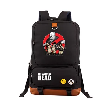 

The Walking Dead Rick Printed Backpack Canvas Printing Backpack Womens Mens Laptop boy Boys Girls School Bags Travel Backpack