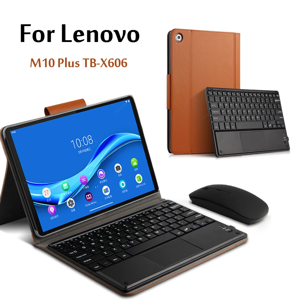 Чехол для Lenovo Tab M10 FHD Plus Беспроводная Bluetooth клавиатура TB X606F 10 3 &quotпланшет с