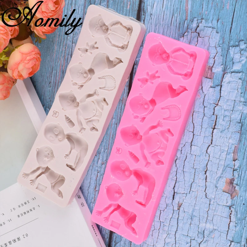 Aomily Childrens Silicone Cake Molds Chocolate Mold Moulds Cake Decorating Tools Fondant Cake Molds Bakery Tools Pastry Tools