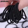 Simple Black Elastic Hairbands for Girls Fashion Women Scrunchie Gum for Hair Accessories Seamless Elastic Hair Bands 10PCS ► Photo 1/6