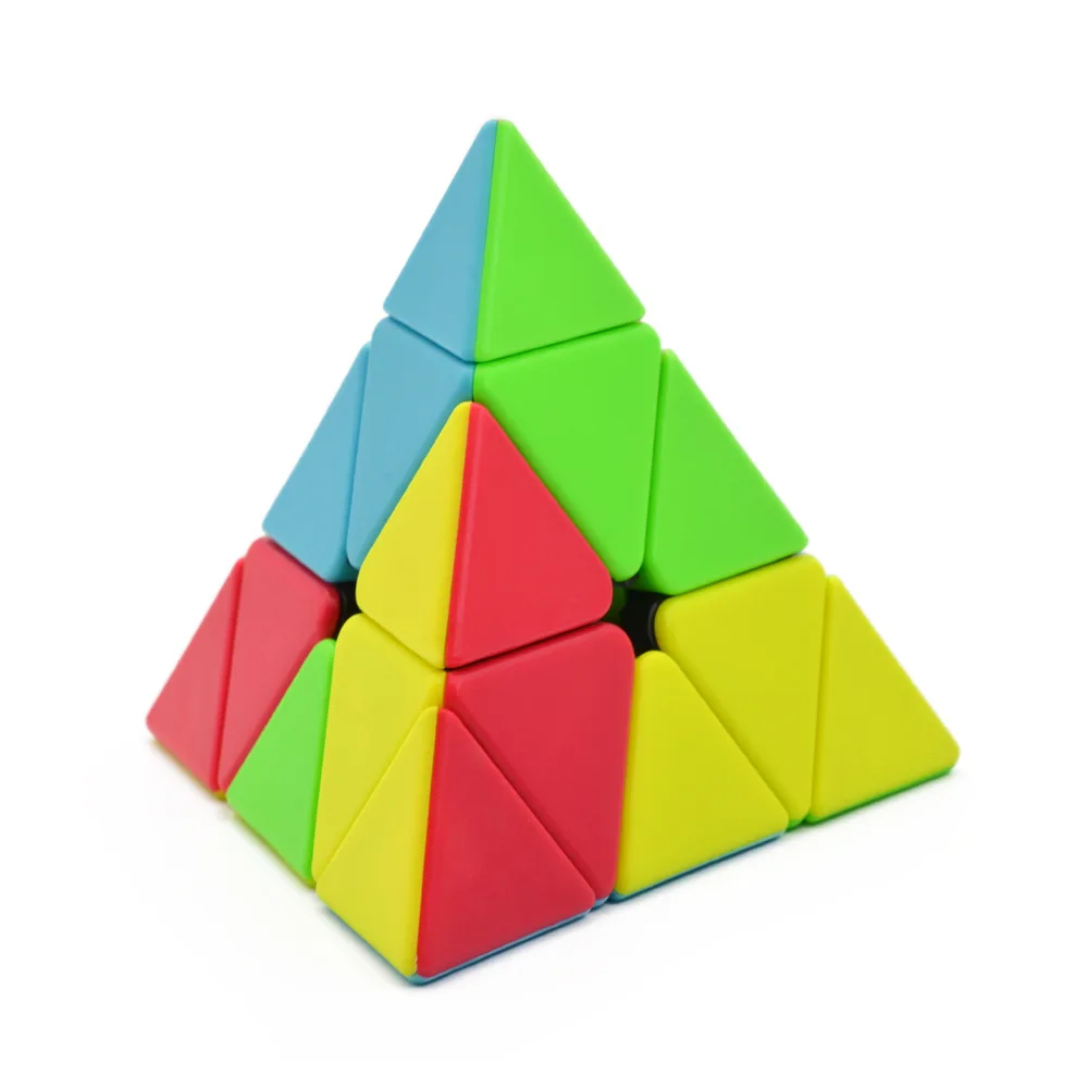 LeFun 3x3 Пирамида без наклеек Волшебные кубики головоломка твист Игрушка скорость ультра-Гладкий Профессиональный LeFang 3x3