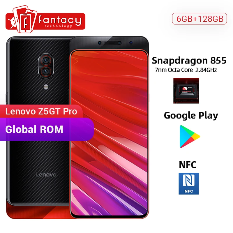 

Global ROM Lenovo Z5 Pro GT Snapdragon 855 Smartphone 8GB RAM 128GB ROM 6.39'' In-Screen Fingerprint Android 24MP Cameras