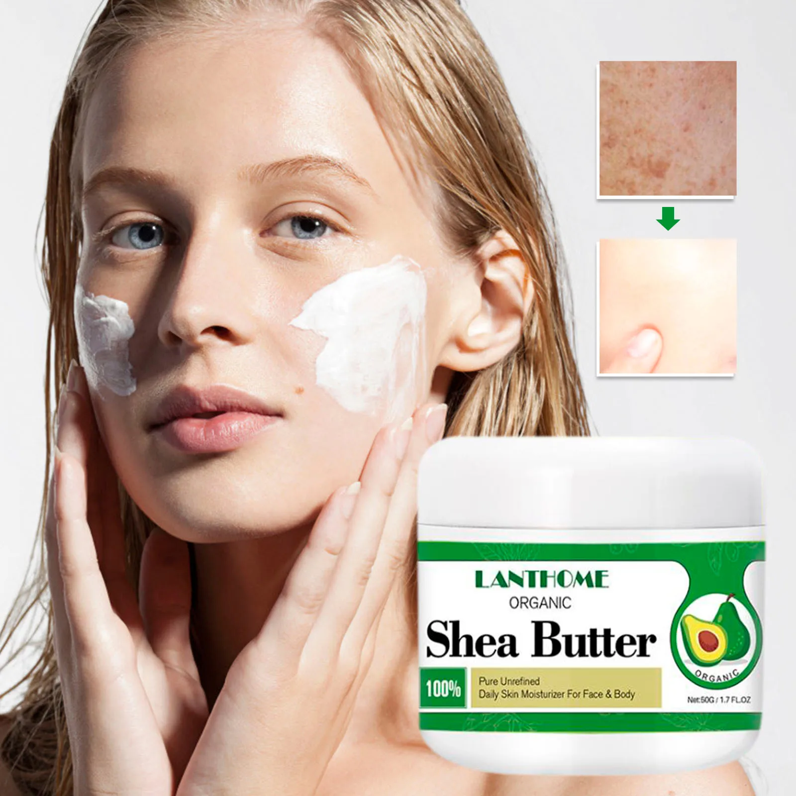 50g Shea Butter Moisturizing Facial Moisturizing Cream Skin Care Skin