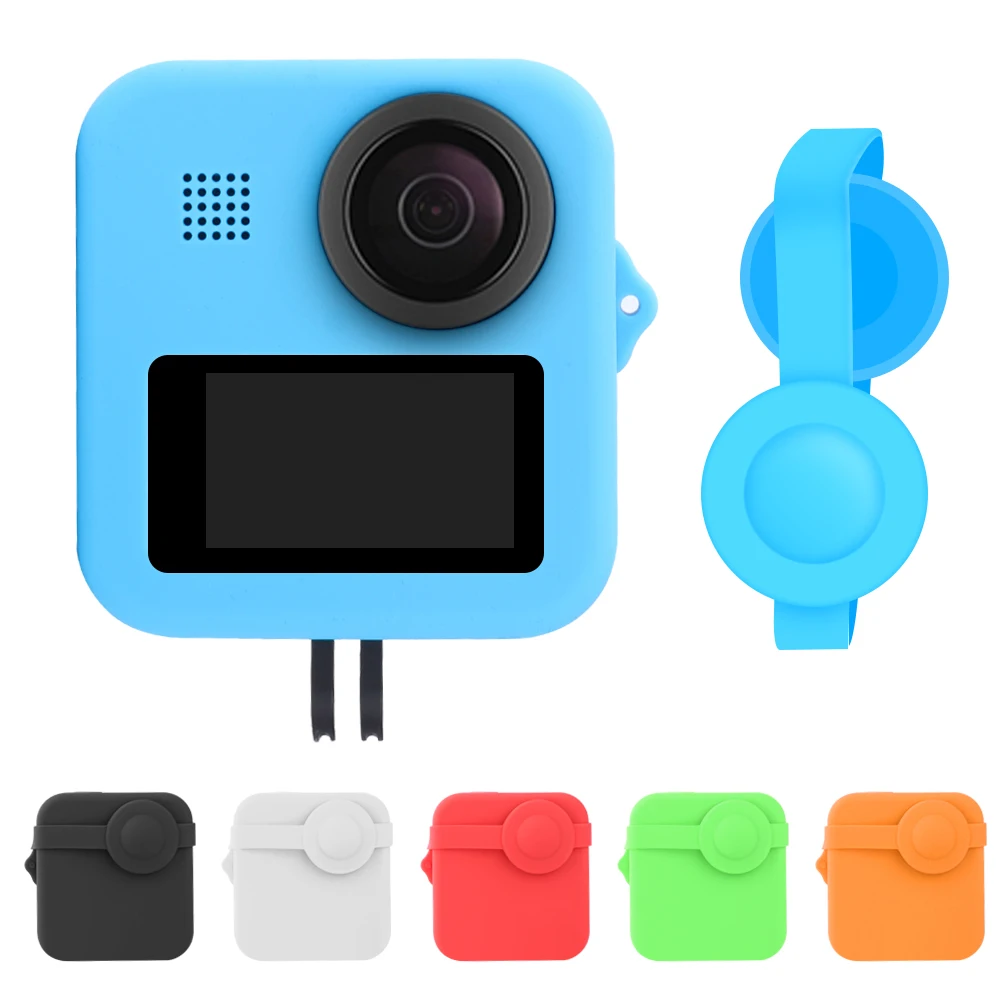 Аксессуары для GoPro Hero 8 Max спортивный силиконовый чехол камеры защитный кожи +