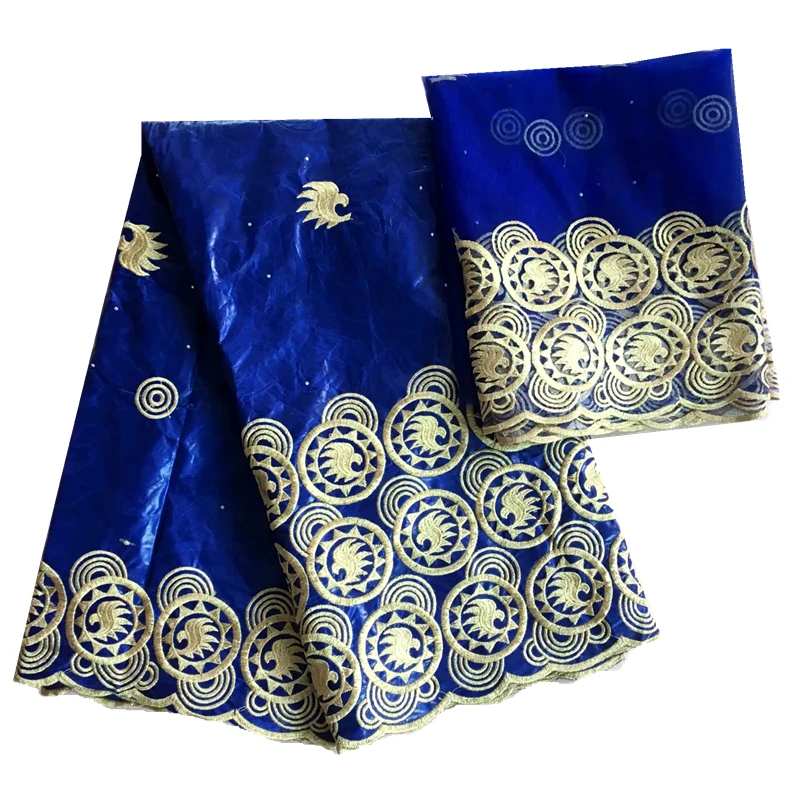 Новая африканская кружевная ткань bazin синий Базен riche getzner последняя ткань для платья