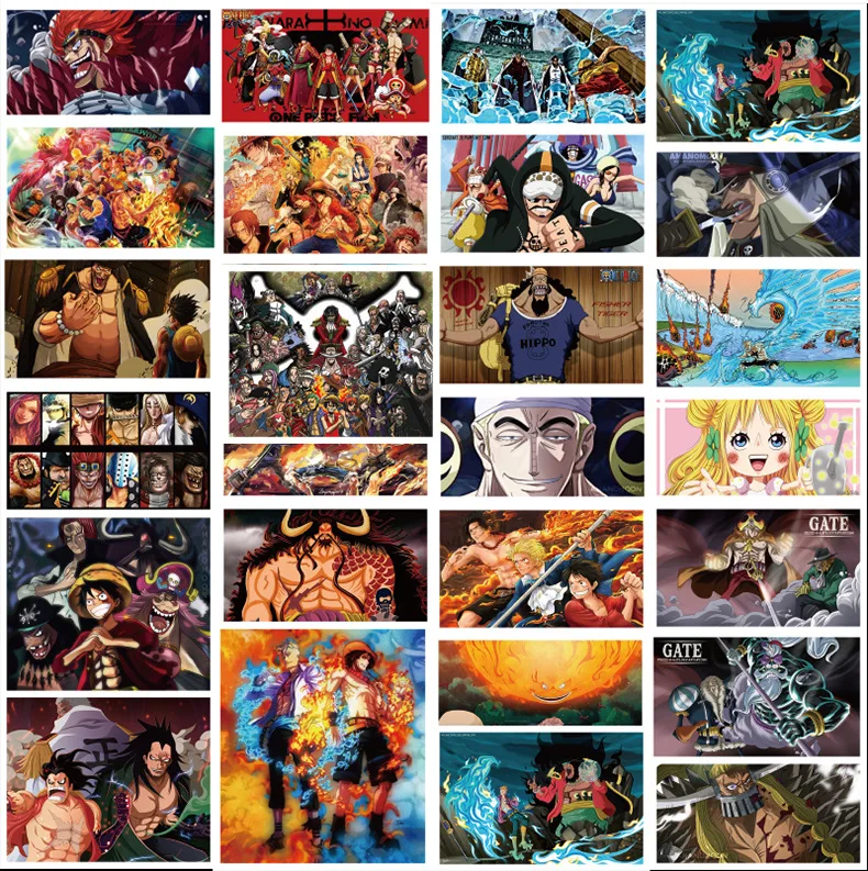 100Pcs Anime 2019 ONE PIECE Luffy Stickers for Car Laptop PVC Backpack Home Decal Pad Bicycle 5