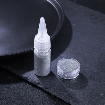 

Holographic Lasers Silvery Fine Glitter Epoxy Resin Shiny Silver Festival Sequins Resin Jewelry Pigment Nail Art Powder