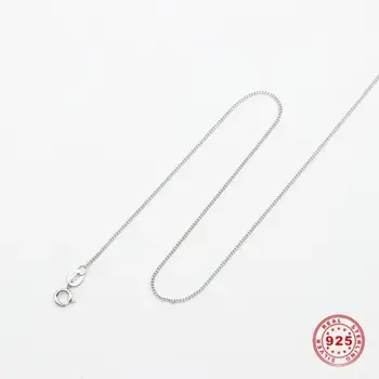 

Doreen Box 925 Sterling Silver Link Curb Chain Necklace Silver DIY Simple Jewelry For Women Men 45.7cm(18") long, 1 Piece