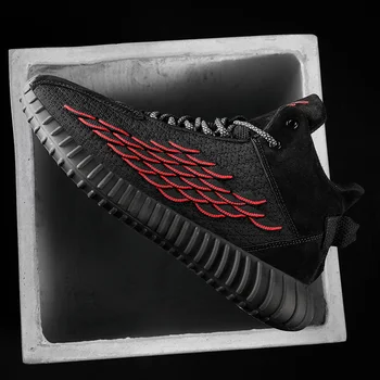 

New Fashion Sneakers Men women High Quality Lace-up mesh Shoes High top Male Brand Footwear Men's sport Shoes Black Sneakers 45