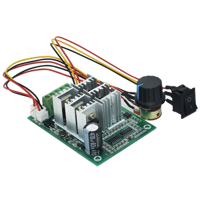 

BLDC Three Phase Brushless Sensorless Motor Controller BL01 15A Violent Fan Modulation DC5V6V9V12V36V Forward and Reverse