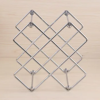 

Small Countertop Stand Freestanding Storage Iron Bar Simple 6 Bottles Cabinet Organizer Modern Wine Rack Holder Hotel Display