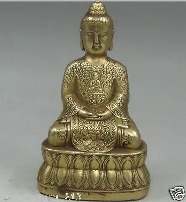 

Antique pure copper ornaments Sakyamuni bronze statue bronze Buddha collection crafts antiques miscellaneous