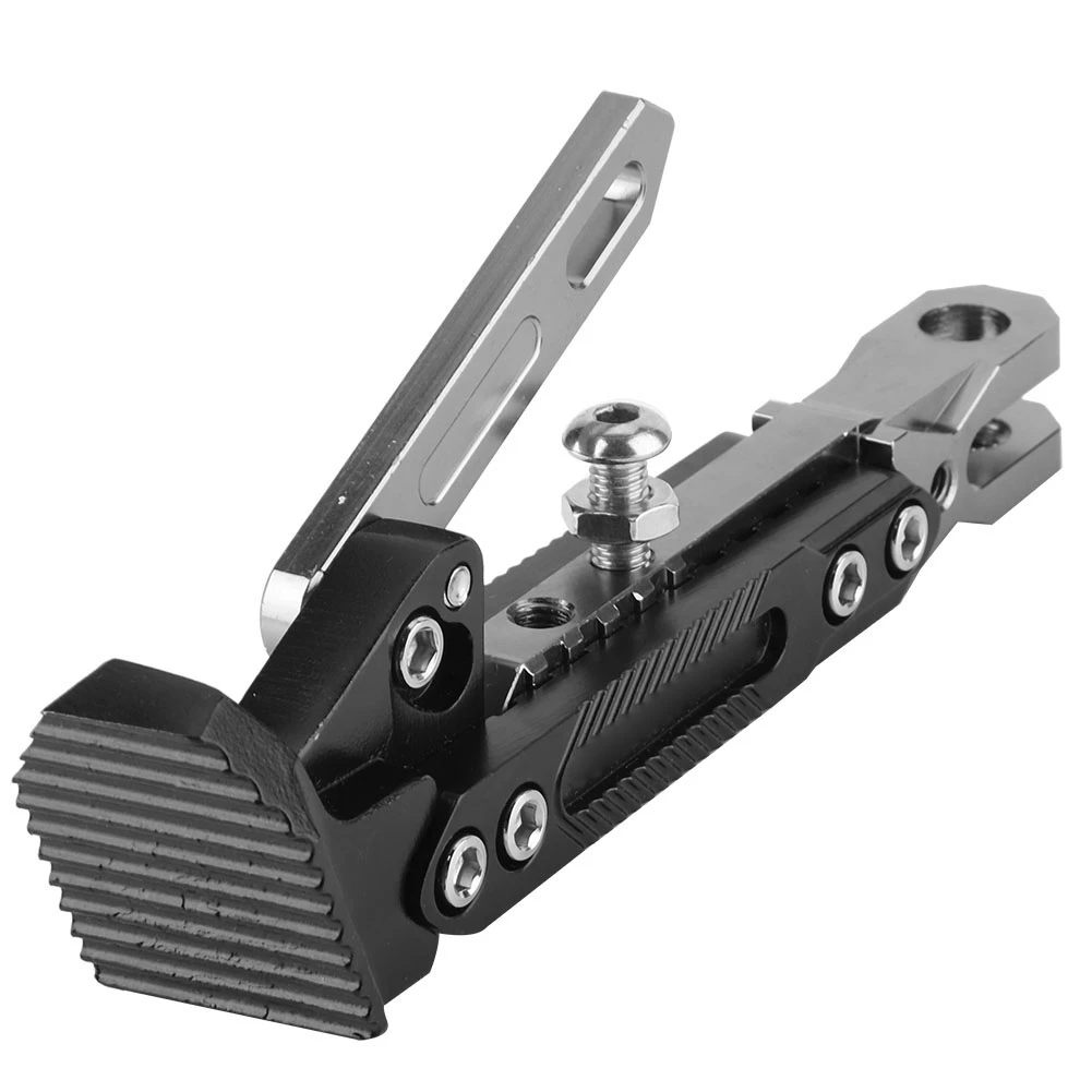 Мотоцикл Kickstand регулируемый сплав алюминия со сталью парковка стабильная поддержка боковая подставка ноги два отверстия MTB Аксессуары