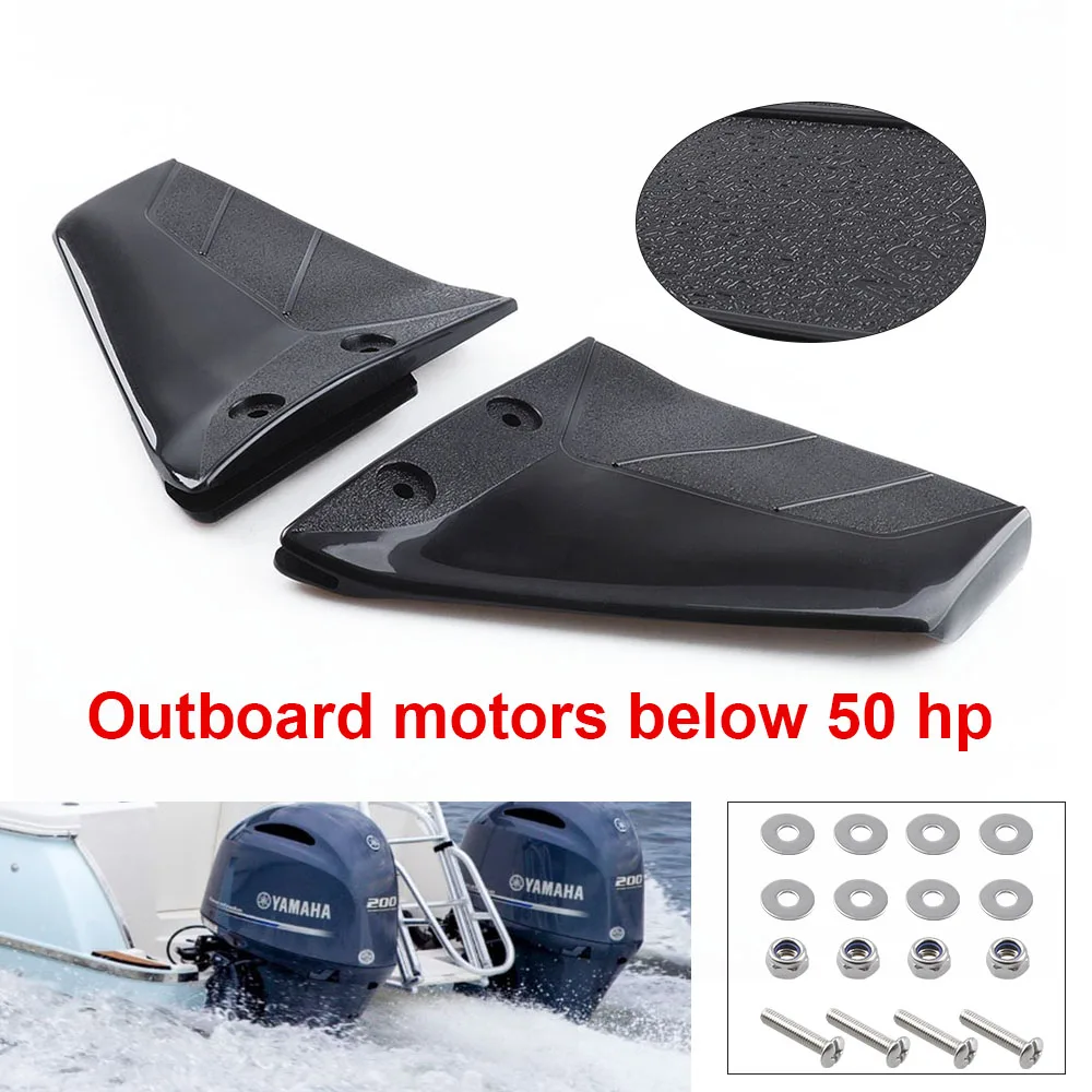 Boat Hydrofoil Stabilizer 1 Pair For 4-50HP Outboard