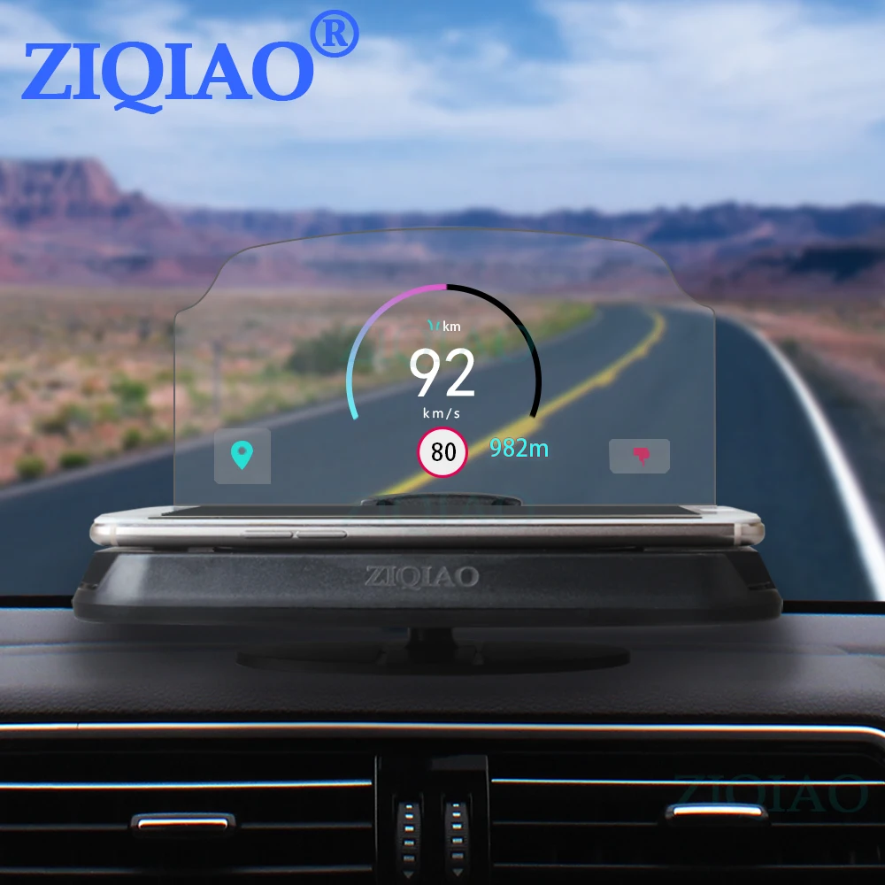 

HUD Head Up Display Car HUD Navigation Mobile Phone Projector GPS Navigation Projector Universal Phone Holder