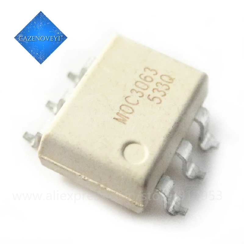 10pcs/lot MOC3063 MOC3063-M EL3063 SMD-6 Driver Output Optocoupler ICs In Stock | Электронные компоненты и