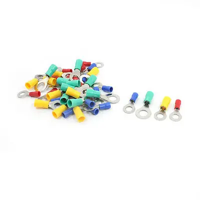 

40Pcs RV5.5-8/RV1.25-6 Insulated Ring Terminals AWG 12-10 AWG 22-16