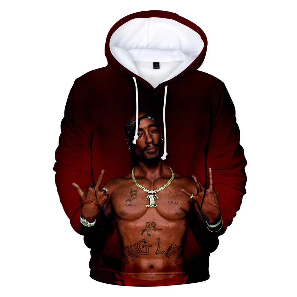 3D 2PAC New Clothes Warm and comfortable hoodies Print Long Sleeve Women/men 2019 Hot Sale Casual Kawaii Hoodies Plus size 4xl