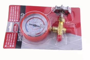 

GEMEI CM-466GH high pressure single table valve refrigerant table for R410 air conditioner watch with valve pressure gauge