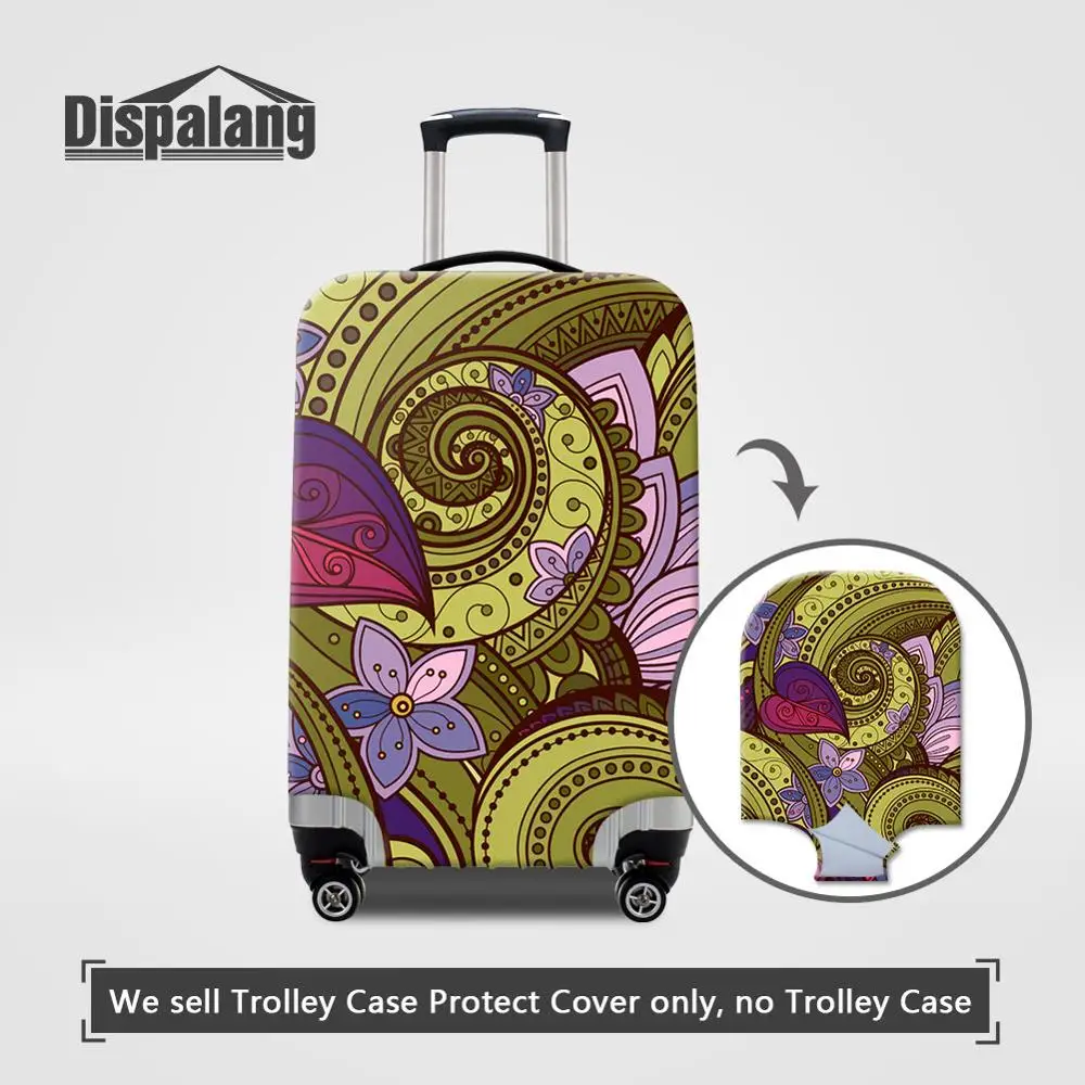 Luggage Cover16 Dispalang женский дорожный багажный Защитный чехол Чехол с принтом розы для костюма чехол на заказ цветочный дизайнерский эластичный Чехол для багажа - Цвет: Luggage Cover16