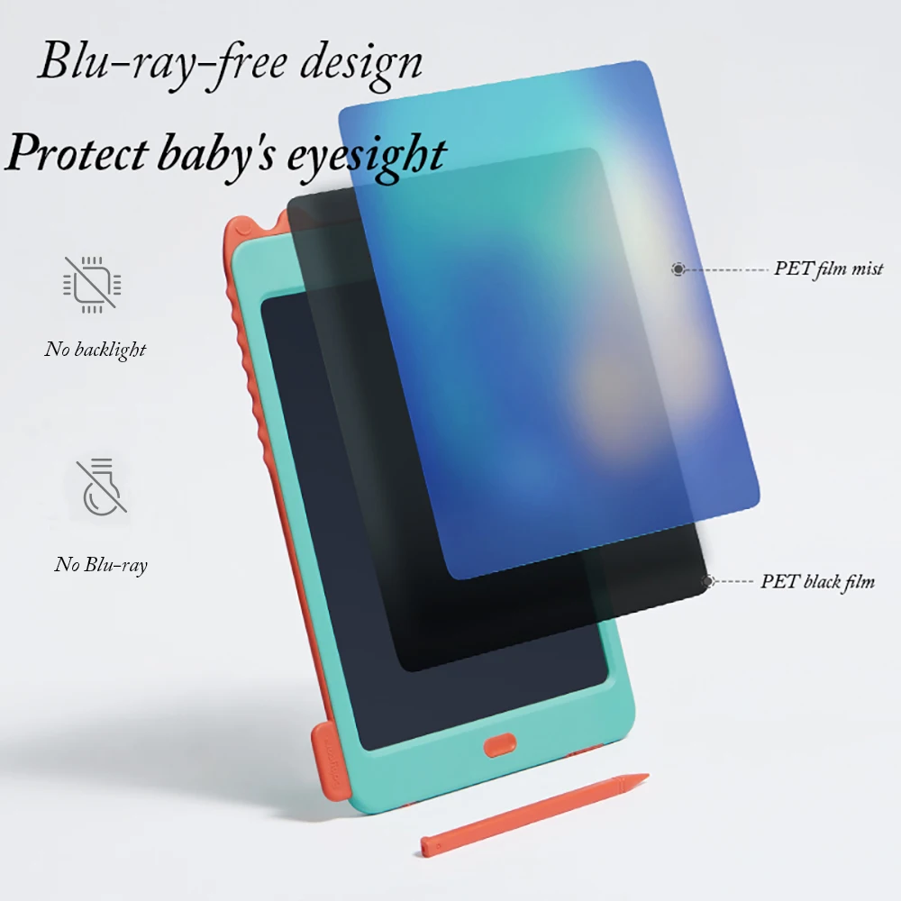 BC Babycare 10Inch LCD Electronic Digital Drawing Board One-Click Clear Writing Color Graphic Tablet Handwriting Pad Board+Pen