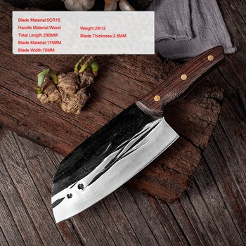

Butcher Kitchen Knife Meat Cleaver Handmade Vegetable Knives kitchenware Traditonal cutlery Sclicing