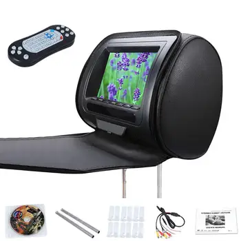 

7 Inch HD Car Headrest Speaker Zipper LCD Screen Multi-Function Game USB Monitor DVD Player