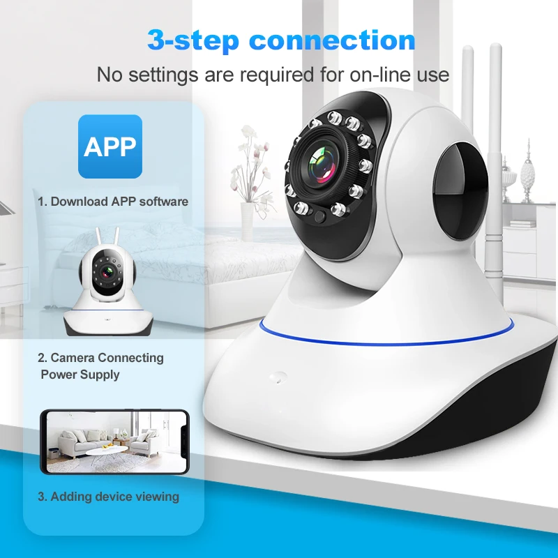 Security 1536p Ip Camera Wifi 3mp Network Ip Camera H 264 Wireless Surveillance Cctv Ip Camera Night Vision Baby Monitor Icsee Aliexpress Security Protection