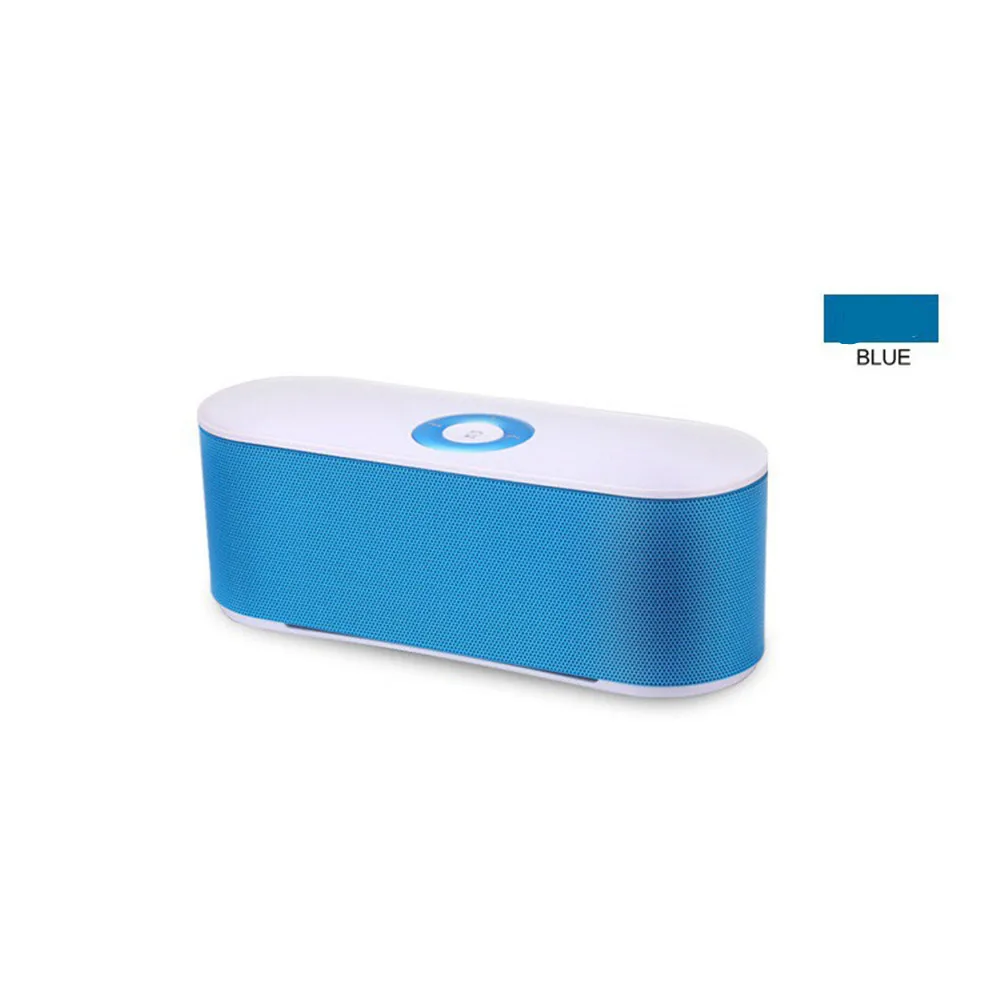 Синий HYASIA Мини Bluetooth динамик портативная беспроводная звуковая система 3D стерео MusicPlay объемный звук, Bluetooth Саундбар поддержка TF AUX FM - Цвет: Синий