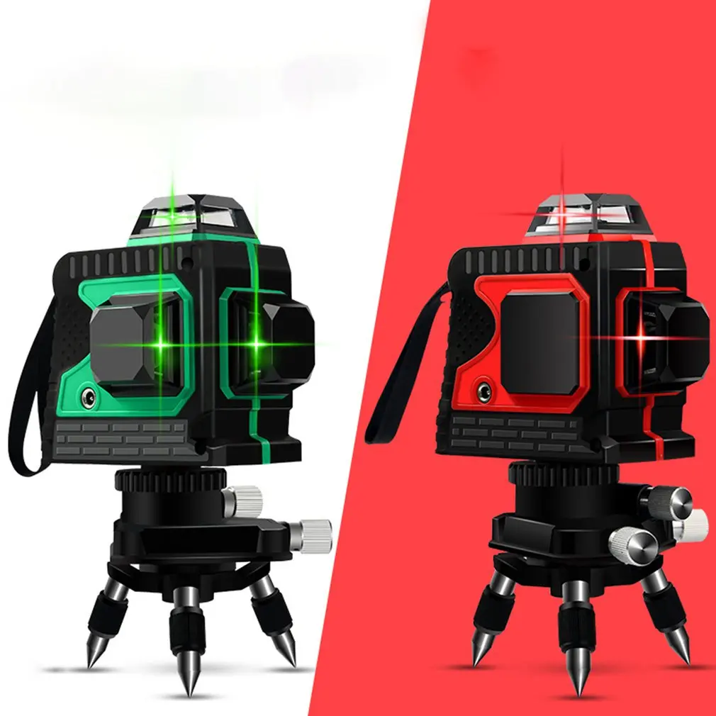 

12 Line High Precision Automatic Infrared Level Three Color Infrared Laser Level Strong Light Laser Level Instrument