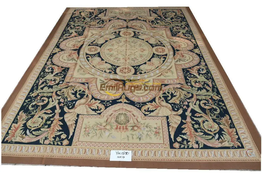 Шерстяные Ковры Обюссон гостиная RU 305 см X 427 см(10X14) YM16gc156aubyg6