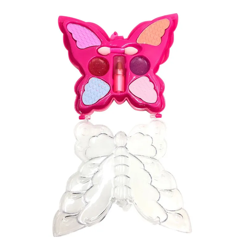 Children's Cosmetic Set Creative Princess Butterfly Makeup Box Toy Girl Eye Shadow Lipstick Set High Quality Toys 40D30 (7)