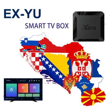 

IP X96 Android EX-YU Albania TV Box M3U list support Sports Dramas Kids ship from ex-yu no app include