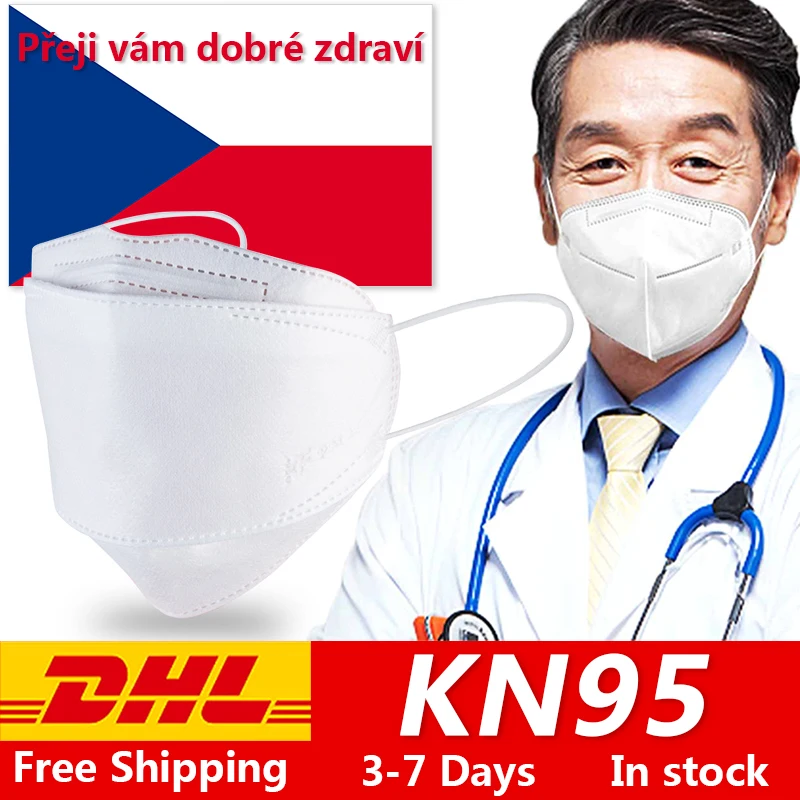 

100pcs KN95 Disposable respirator ffp3 Corona Filter n95 Mouth mask Dust anti Flu Facial Mask 95% Air filtration ffp3 respirator