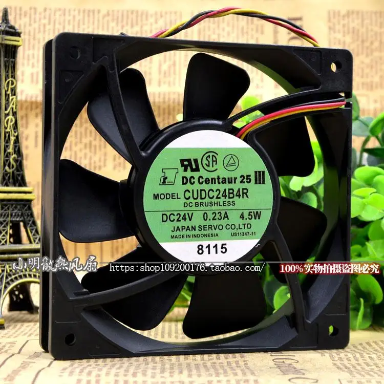 CUDC24B4R 12 см 12025 24V 0.23A 4,5 W защиты электродвигателя Вентилятор охлаждения