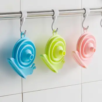 

Kitchen Mini Snail Funnel Household Folding Leakproof Liquid Separation Funnels Eco Friendly Silica Gel Wall Hanging Divider