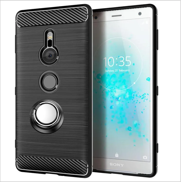 Роскошный Матовый чехол из углеродного волокна для Sony Xperia XZ2 H8216 H8266 H8296 с