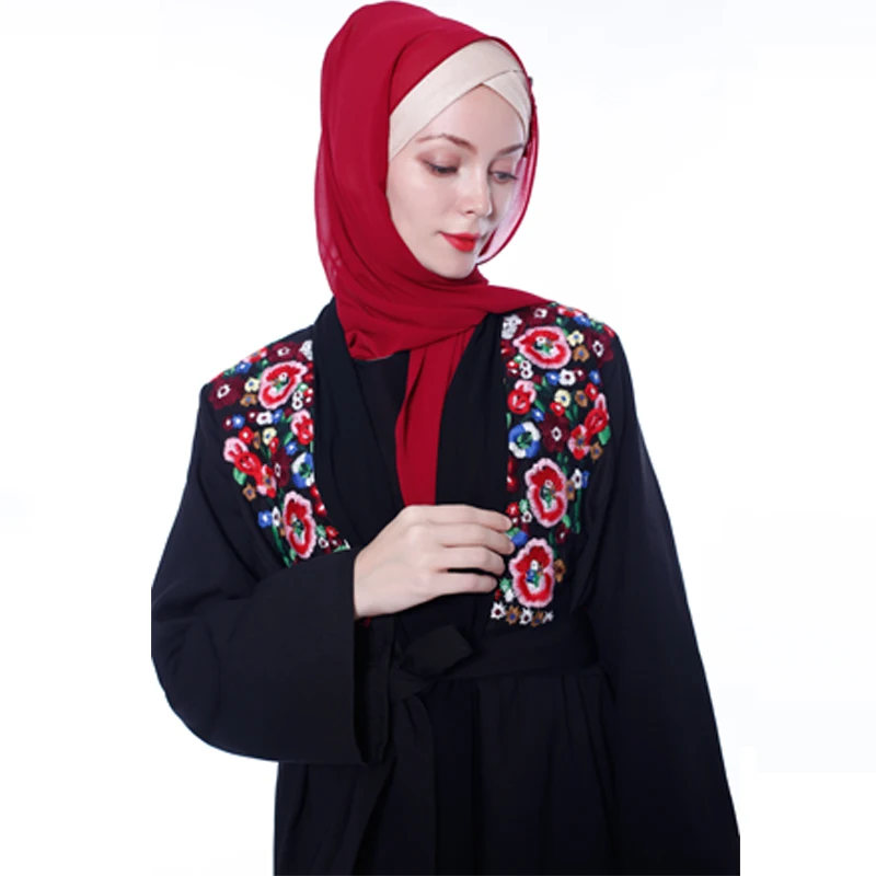 Женское платье с вышивкой в стиле Карди в Дубае мусульманские платья abaya