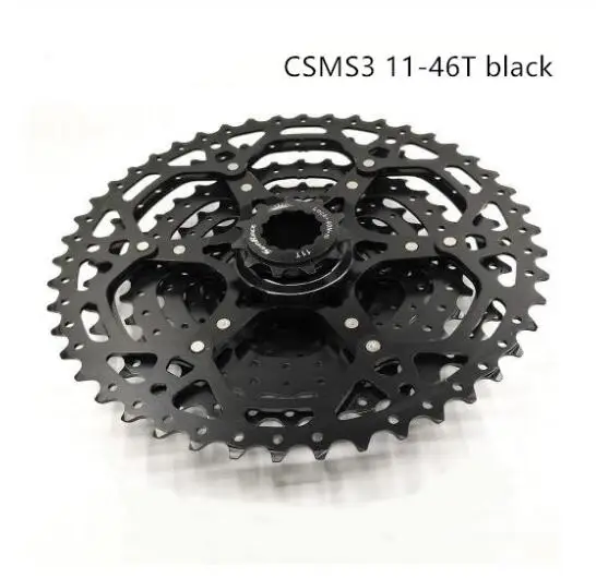 CSMS3 11-46T black Sunracing CSMX3 CSMS3 FREEWHEEL 10 скоростей 11-46 т кассета велосипедная Звездочка свободного хода MTB велосипедная кассета запчасти для велосипеда - Цвет: CSMS3 11-46T black