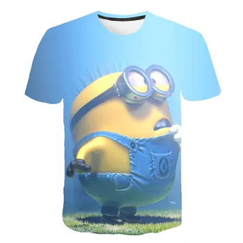 

Summer t shirt Minions t-shirt Cartoon T-Shirt Casual Boys Clothes 3D Printed Kids Clothes Baby funny t shirts