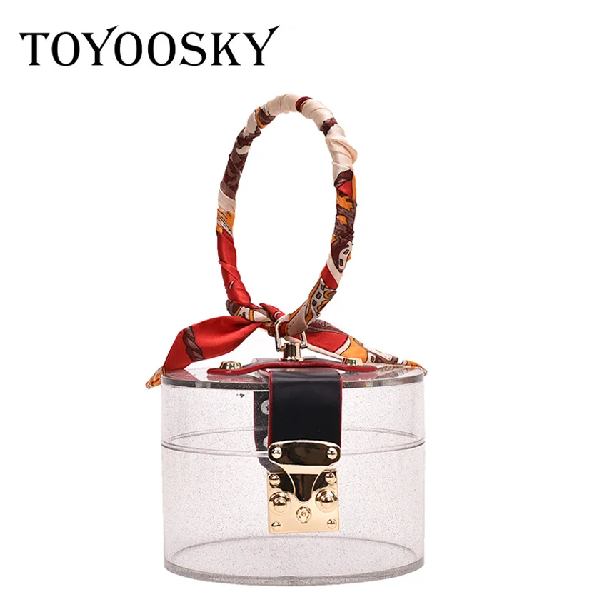 TOYOOSKY, прозрачный акриловый клатч, кошелек, женская прозрачная сумочка, пластиковая сумка в форме бочонка, летняя вечерняя сумка для девочек ... TOYOOSKY, прозрачный акриловый клатч, кошелек, женская прозрачная сумочка, пластиковая сумка в форме бочонка, летняя вечерняя сумка для девочек ...