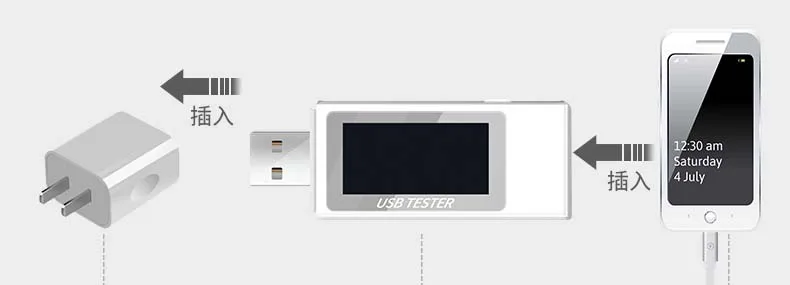 KWS-1705A USB Напряжение измеритель тока ЖК-экран мини портативный креативный Телефон тестер напряжения доктор мобильное зарядное устройство детектор