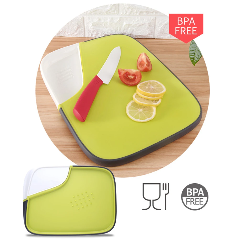 Grinding Garlic Storage Tray Non Slip Chopping Board Cutting Double Sided Kitchen Tool Rectangle Anti Overflow Mildew Proof