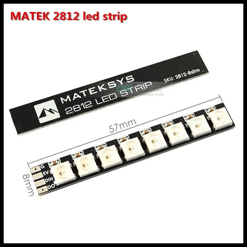 

2 pcs MATEKSYS Matek ARM Light LED 2812 LED STRIP SLIM MATEK 2812 led strip 57*8mm Board for FPV LED Drone ARM Light