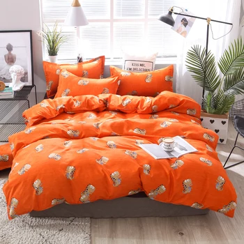 

BEST.WENSD 20 Comforter grey bedclothes bed linen snowflake Cotton Bedding set Winter bedsheets duvet cover sets jogo de cama