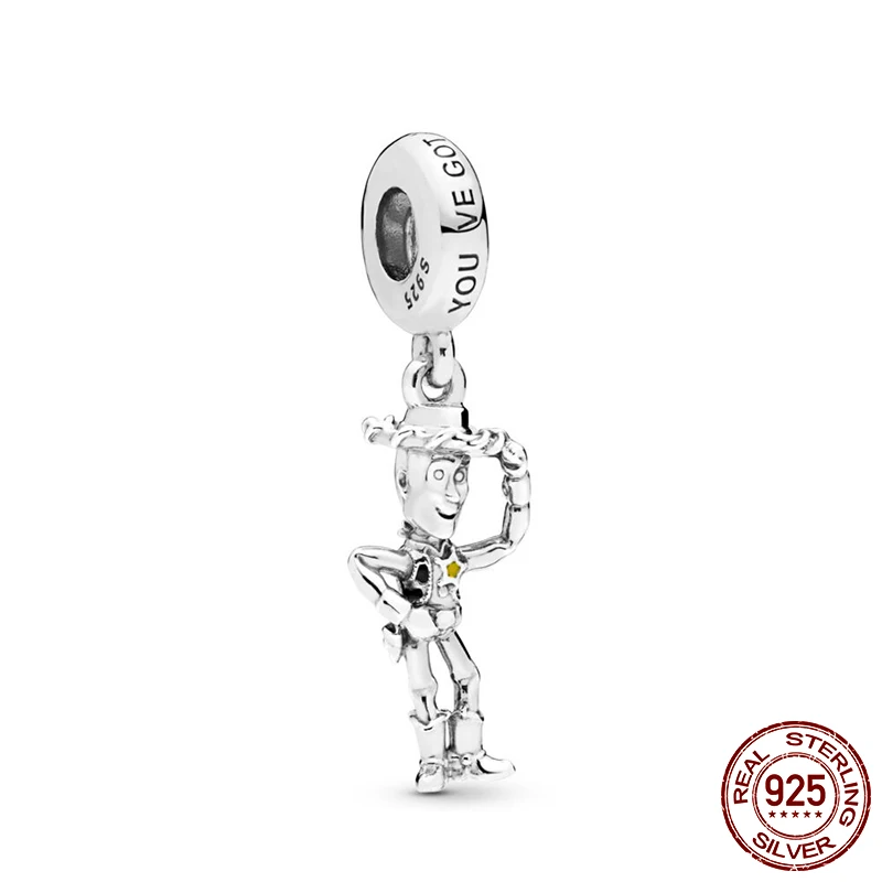 

2019 New Arrival 100% 925 Sterling Silver Beads, Toy Story Woody Pendant Charms fit Original Pandora Bracelets Women DIY Jewelry