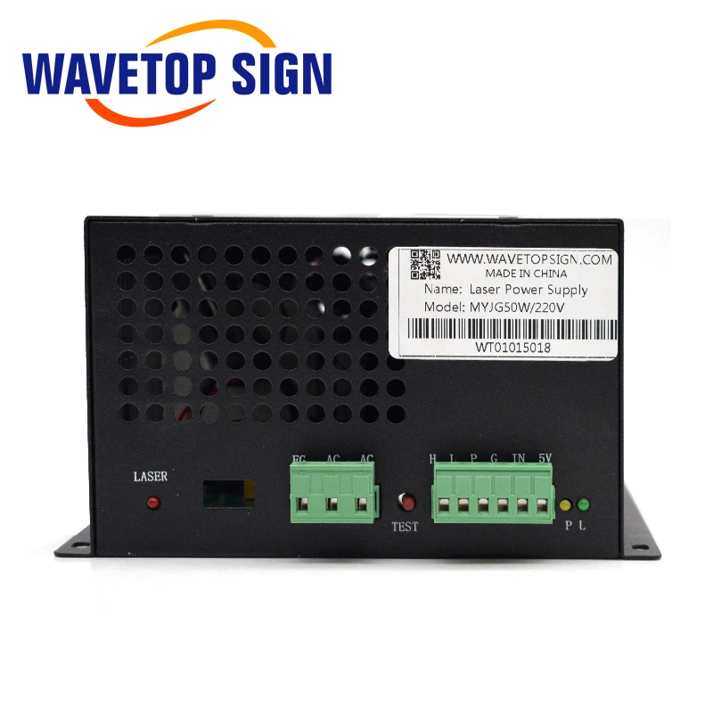 Лазерный блок питания WaveTopSign MYJG 50W CO2 для лазерной гравировальной машины CO2|power