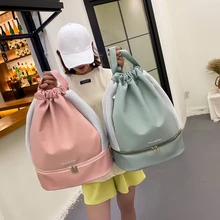 Mochila deportiva informal con cordón para mujer, bolsa seca y húmeda, bañador de viaje para piscina, playa, Camping, bolso de hombro para gimnasio y Fitness